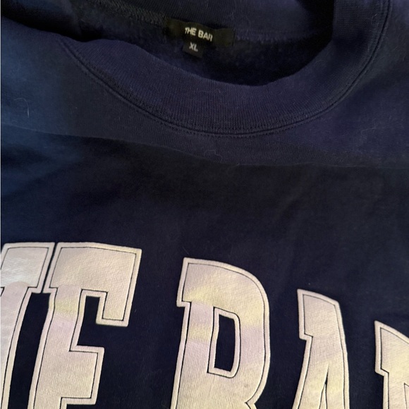 THE BAR VARSITY SWEATSHIRT NAVY/WHITE - Picture 5 of 5